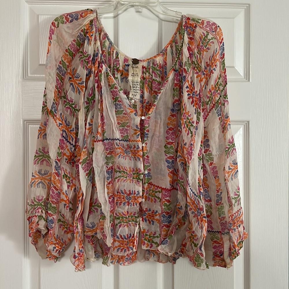 Free People flowing blouse